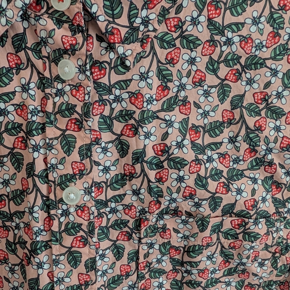 Boden Button Down Shirt, Strawberry Print - Picture 4 of 4
